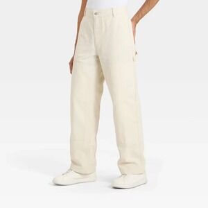 Men's Baggy Carpenter Pants - Original Use Cream 34 x 30